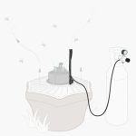 Schéma du kit d'extension CO2 Biogents pour Bg-Mostiquaire ou Bg-Protector