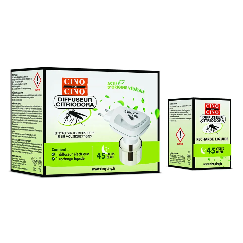 Diffuseur électrique antimoustiques Citriodora 5 sur 5