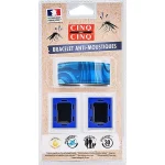 Bracelet anti-moustiques Cinq-Cinq Motif Bleu