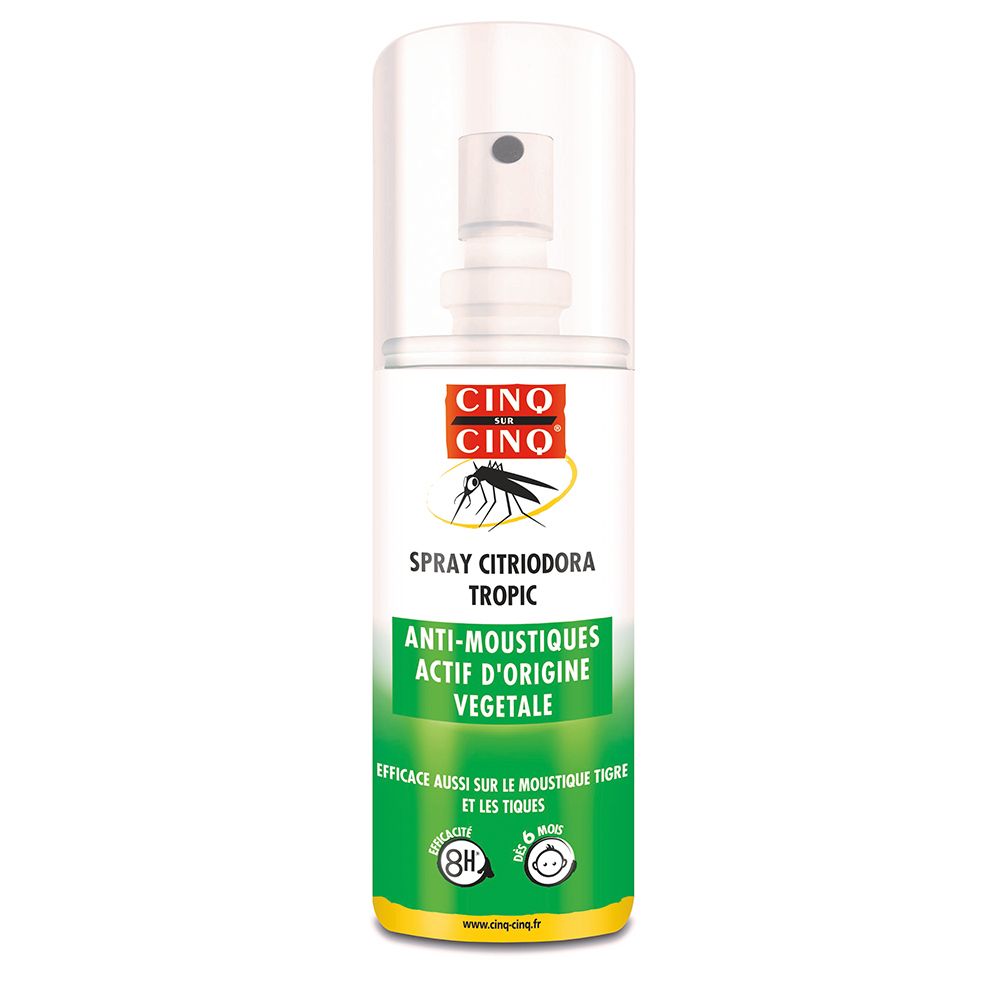 Spray Tropic anti-moustiques Citriodora Cinq sur Cinq 100ml