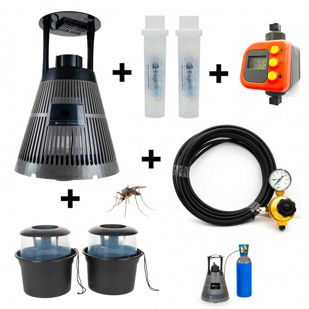 Pack anti-moustiques Biogents – BG Protector + BG-Gat + Kit CO2 + Programmateur